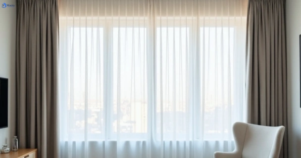 Freshly steam cleaned curtains in sheldon QLD